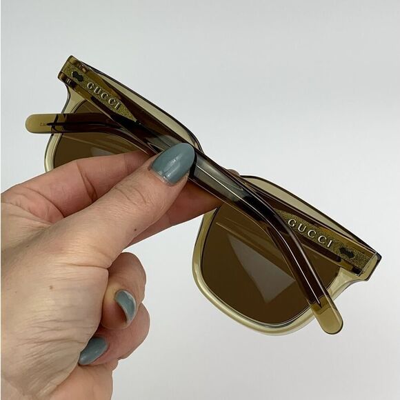 NEW Gucci Sunglasses GG1523S 004 Yellow Brown Men Authentic - Picture 10 of 12